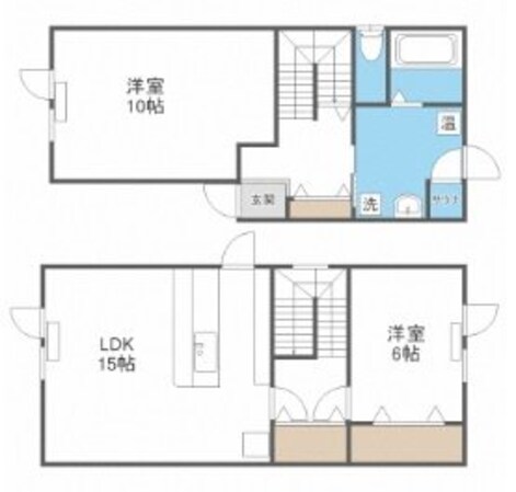 星置駅 徒歩2分 2-3階の物件間取画像